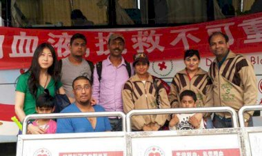 A Blood Donation Camp along with Tree Plantation Successfully Held in China
