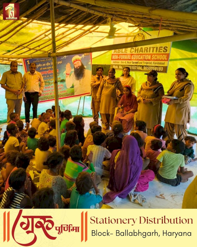 Nationwide Celebrations: Dera Sacha Sauda Volunteers Honor Guru Purnima with Welfare Acts