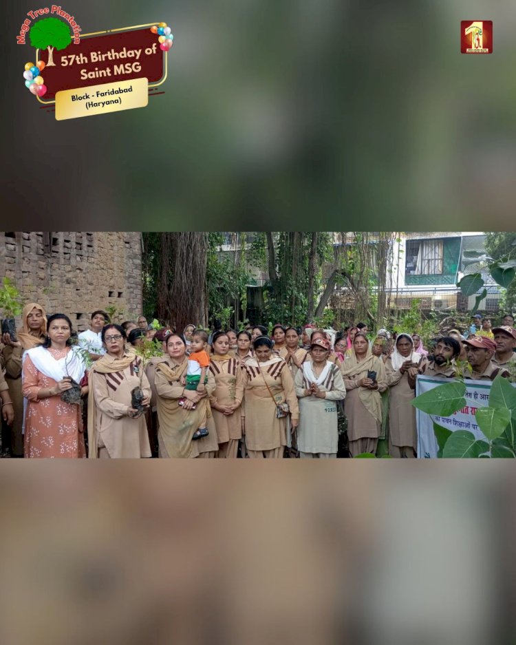 A Sacred Commitment to Sustainability: Honoring MSG Bhandara with a Grand Tree Plantation Drive