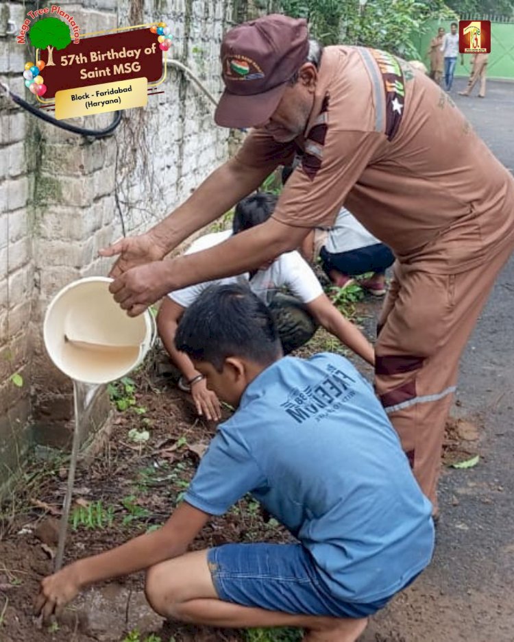 A Sacred Commitment to Sustainability: Honoring MSG Bhandara with a Grand Tree Plantation Drive