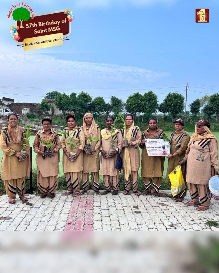 A Sacred Commitment to Sustainability: Honoring MSG Bhandara with a Grand Tree Plantation Drive