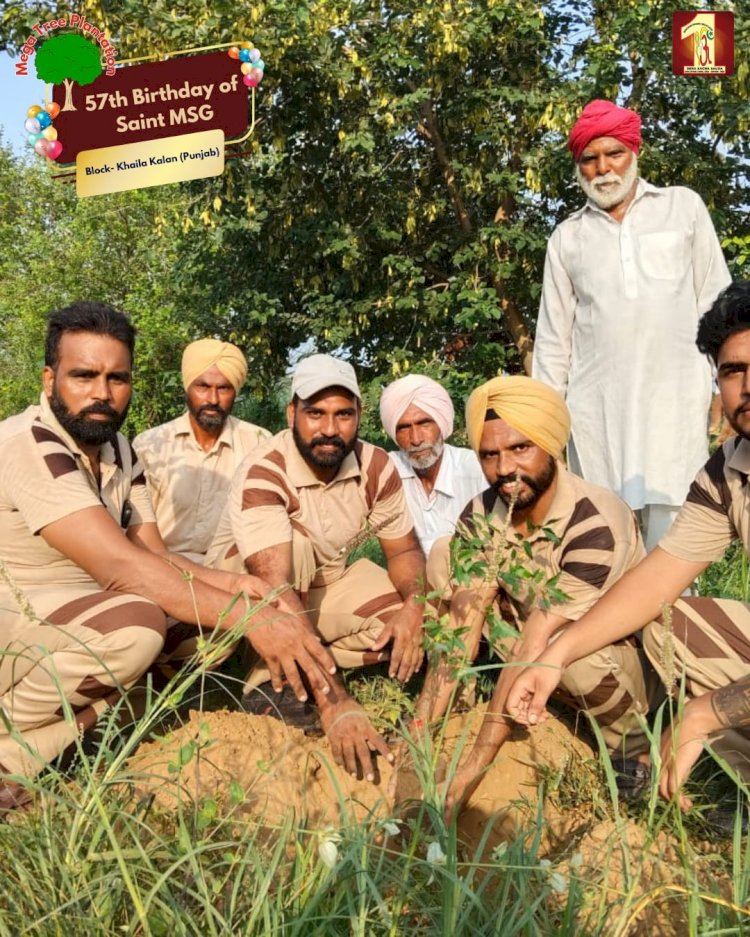 A Sacred Commitment to Sustainability: Honoring MSG Bhandara with a Grand Tree Plantation Drive