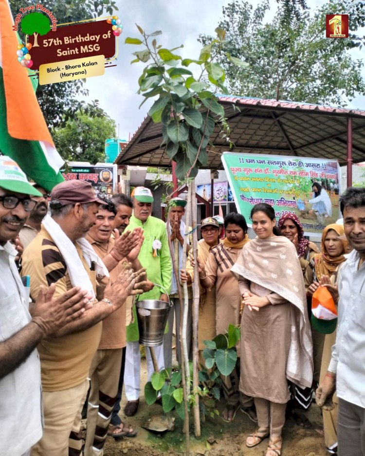 A Sacred Commitment to Sustainability: Honoring MSG Bhandara with a Grand Tree Plantation Drive