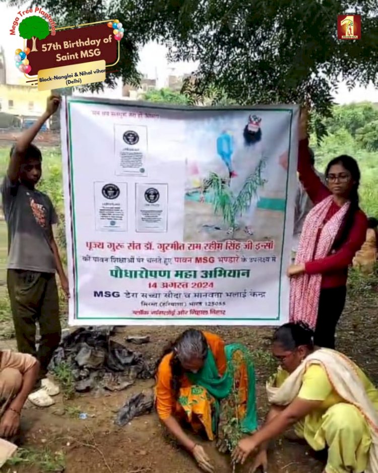 A Sacred Commitment to Sustainability: Honoring MSG Bhandara with a Grand Tree Plantation Drive