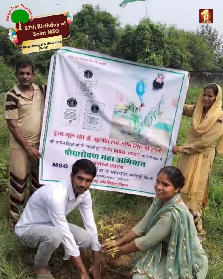 A Sacred Commitment to Sustainability: Honoring MSG Bhandara with a Grand Tree Plantation Drive