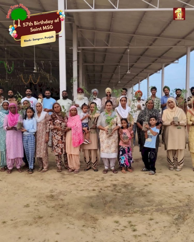 A Sacred Commitment to Sustainability: Honoring MSG Bhandara with a Grand Tree Plantation Drive