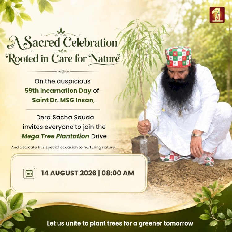 A Green Legacy for Generations: How Revered Saint Dr. MSG Ji Inspired One of the World’s Largest People-Led Environmental Movements
